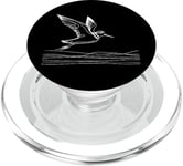 Line Art Oiseau et ornithologue Wilson'S Phalarope PopSockets PopGrip pour MagSafe