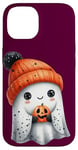 Coque pour iPhone 14 Ghost Halloween Spooky Boo Automne Halloween Fantôme mignon