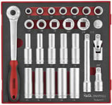 Teng Tools Hylsnyckelsats TED1227 1/2 EVA 27 delar