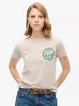 Superdry Lo-fi Outdoor Fitted T-Shirt, Lavin Beige Marl