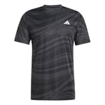 adidas Men's Club Tennis Climacool Graphic T-Shirt, Black/Carbon, S