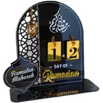 Ramadan Adventskalender Akryl 30 Dagar Ramadan Nedräkningskalender DIY Eid Mubarak Dekorationer Ramadan Fest Islam Muslimska Tillbehör-C