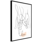 Plakat - Tangled Love - 40 x 60 cm - Sort ramme