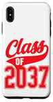 Coque pour iPhone XS Max Class of 2037 Grow With Me Graduate Athletic Style Rouge