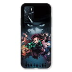 Cokitec Coque pour Oppo A16 / A16S Manga Demon Slayer Noir