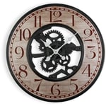 Cambrai Horloge Murale pour la Cuisine, le Salon, la Salle à Manger ou la Chambre. Pendule Murale, , Dimensions (h x l x l) 59 x 2 x 59 cm, Métal,