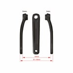 Paire de manivelles E-Bike 175mm en aluminium noir avec attache ISIS Drive Fsa