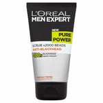 Musta hiili kasvojen kuorintavoide miehille L'Oreal Paris Men Expert Pure Charcoal 100 ml