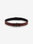 ARMANI EXCHANGE AXG0054001 MENS BROWN LEATHER BRACELET PLUS GIFT POUCH **BNWT**