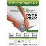 Lot De 2 Protege Matelas Impermeable Absorbant Et Anti-Acariens - 140 X 190 Cm