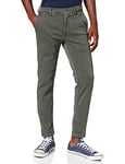 Replay Men's Zeumar Slim-Fit Hyperflex Hyperchino Color X-Lite Jeans with Stretch, Green (Military Green 030), 32W / 34L