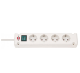 Brennenstuhl – Bremounta Extension Socket 4-way white 1.5m H05VV-F 3G1.5 (1150650124)