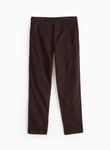 Union Works UNION WORKS Brown Moleskin Trousers 34R male