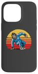 Coque pour iPhone 14 Pro Max Break Dancing Sasquatch B-Boy Bigfoot Dancer 80s Sunset