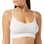 Sloggi Women's Sloggi Ever Fresh Crop Top Bustier, White (White 0003), XS UK