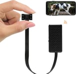 Mini Caméra Espion 4K HD,Camera Surveillance WiFi Interieur sans Fil avec Enregistreur,sur Batteries,Detecteur de Mouvement,Vision Nocturne,Alarme Email,App,Support en français,MW5(Q625)