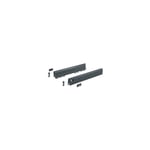 Hettich - Kit de profils de côté de tiroir pour meuble sous four Arcitech - hauteur 78 mm - longueur 500 mm - finition anthracite