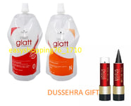 Schwarzkopf Glatt 0+N Strait Straightener Cream hair 400ml +Lotus Kajal Free