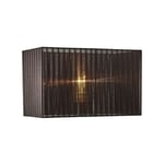 Inspired Lighting - Inspired Diyas - Florence - Abat-jour rectangulaire en organza, 380x190x230mm, noir, pour lampe de table