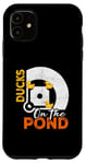 iPhone 11 Ducks on the Pond Baseball Field Softball Saying Graphic Case