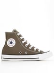 Converse Hi Top Trainers - Dark Grey, Charcoal, Size 4, Women