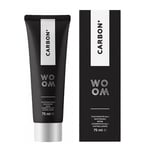 WOOM valkaiseva hammastahna aktiivihiilellä CARBON+, 75 ml