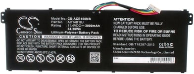 Yhteensopivuus  Acer Aspire ES1-531-C7KL, 11.4V, 3000 mAh