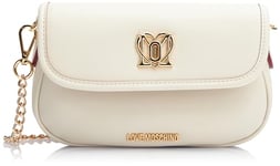 Love Moschino Women's jc4134pp1i Shoulder Bag, White, 22,5X15X8