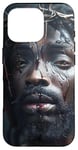 Coque pour iPhone 16 Pro Jésus Noir, Christianisme, Église, Christ, Jésus