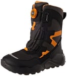 Superfit Rocket Botte de Neige, Noir et Orange 0010, 32 EU Étroit