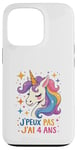 Coque pour iPhone 13 Pro Licorne Cadeau Fille 4 ans Enfant 4ème Anniversaire