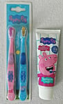 PEPPA PIG 2pk Oral Care Set - Toothpaste, Toothbrushes