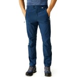 Regatta Mens Highton Water-Repellent UPF 40+ Walking Hiking Trousers - Denim - 38