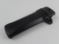 vhbw Clip à ceinture compatible avec Kenwood TK-2302T, TK-2302VK, TK-2306M appareil radio - plastique, noir