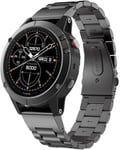 Garmin Fenix 7X Pro      Stainless Steel Strap   Black