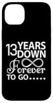 iPhone 14 Plus 13 Years Down Forever To Go Cute 13th Wedding Anniversary Case