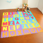 Skecten - Puzzle tapis mousse 36 pièces alphabet et chiffres 32x32 cm Tapis de jeu enfants 36 dalles