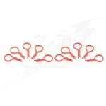 [FR] Arrowmax Big Body Clip 1:10 - Fluorescent Red (10) (Body Clips ) - AM103113