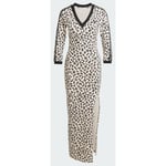 adidas Original Leopard 3-stripes Maxi Dress, storlek Large