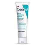 CeraVe Acne Foaming Cream Face Cleanser 4% Benzoyl Peroxide + Niacinamide 5 oz