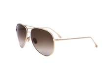 Lunettes de Soleil Victoria Beckham VB203S 701 GOLD/KHAKI 62/13/ Femme