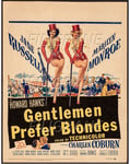 GENTLEMEN PREFER BLONDES Romz - POSTER HQ 50x70cm d'une AFFICHE VINTAGE