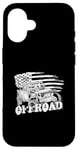 Coque pour iPhone 16 Offroad Riding Offroad Racing Drapeau USA Offroad