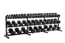 Hex Dumbbells 2.5kg-50kg Weights Set with Rack Dumbbell Pairs (2.5kg Increments)