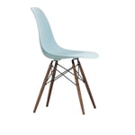 Vitra - Eames Plastic Chair DSW Ice Grey - Dark Maple - Spisestoler - Charles & Ray Eames - Grå - Metall/Tre/Plast