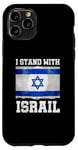 Coque pour iPhone 11 Pro I Stand With Israel Tee Cadeau juif Drapeau israélien