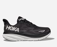 HOKA Clifton 9 Chaussures en Black/White Taille 44 2/3 | Route