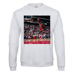 Sweat Shirt Homme Micheal Jordan Dunk Contest 1988 Free Throw Line Dunk Goat