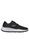 Skechers Equalizer 5.0 Relaxed Fit Lace-up Memory Foam Trainers, Black, Size 9, Men