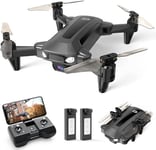 DEERC Drone pour Enfants avec Caméra FPV HD 1080P, D40 Mini Quarcopter Pliable pour Débutants avec Lancer pour Aller, Maintien de l'altitude, Contrôle Cocal, Tap Fly, Selfie Gesture, 3D Flips, 2 Piles